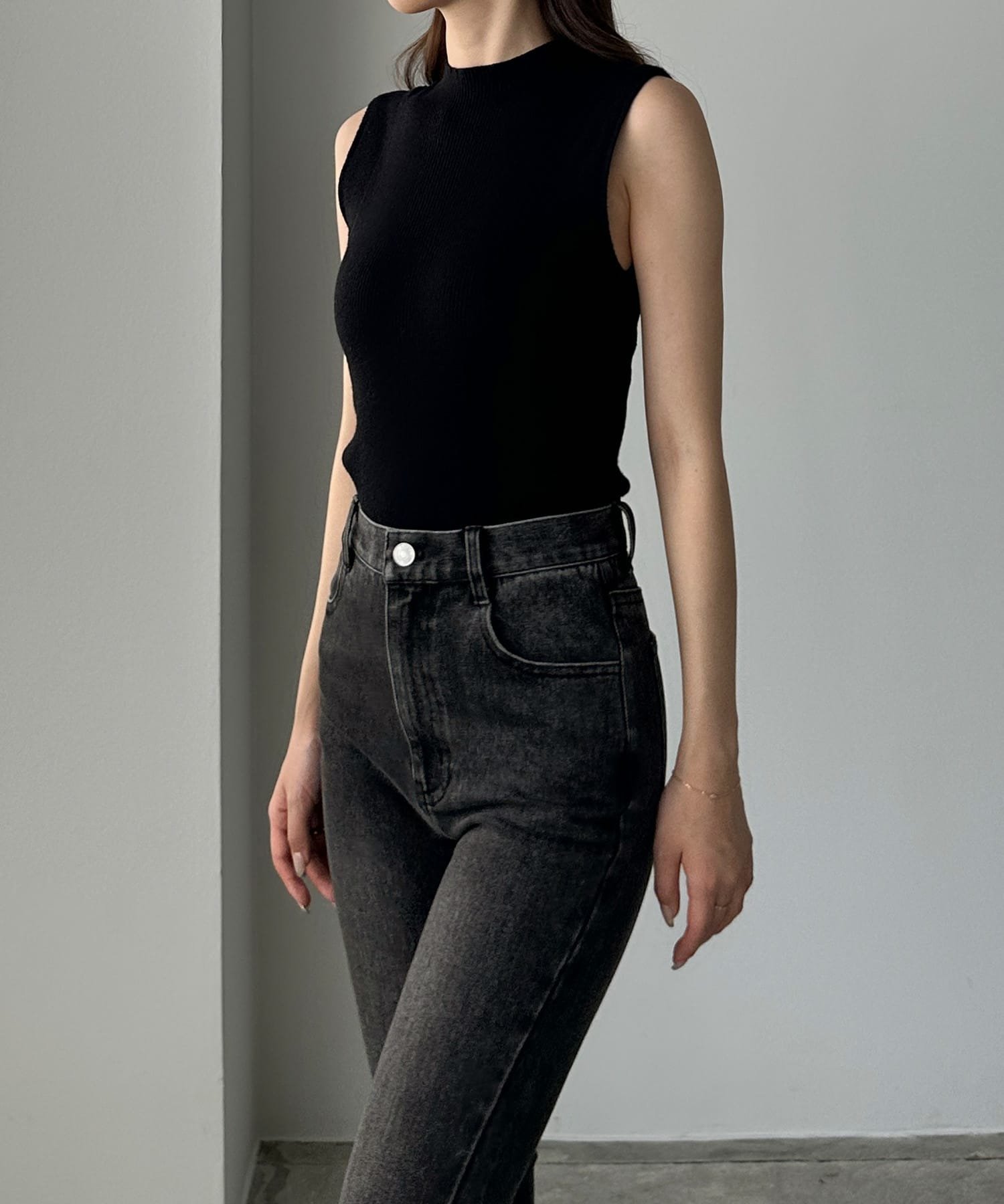 JUNOAH｜Louere ストレッチフレアデニムパンツ | Rakuten Fashion(楽天