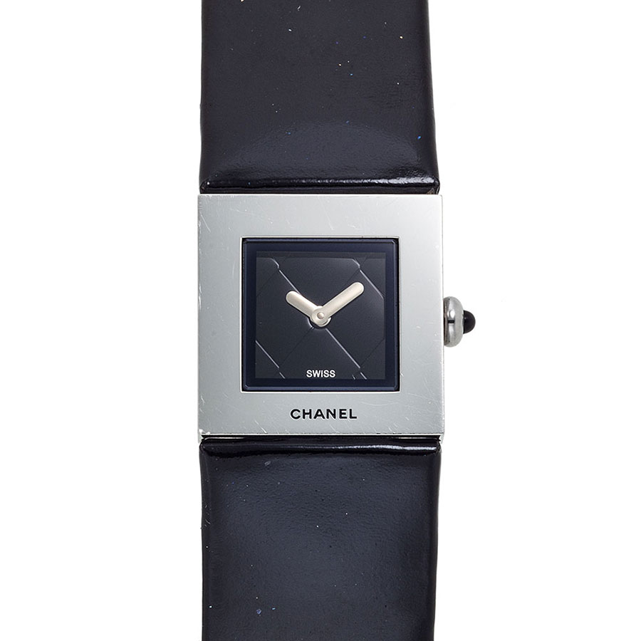 シャネル CHANEL マトラッセ ブラック 黒 クォーツ レディース 時計