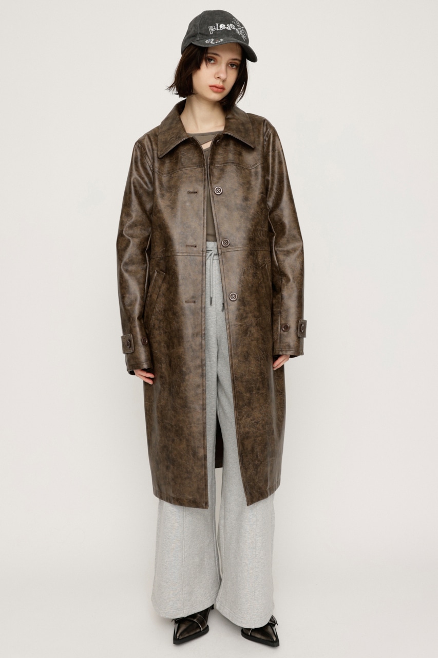 SLY | LONG F／LEATHER ジャケット (コート ) |SHEL'TTER WEBSTORE