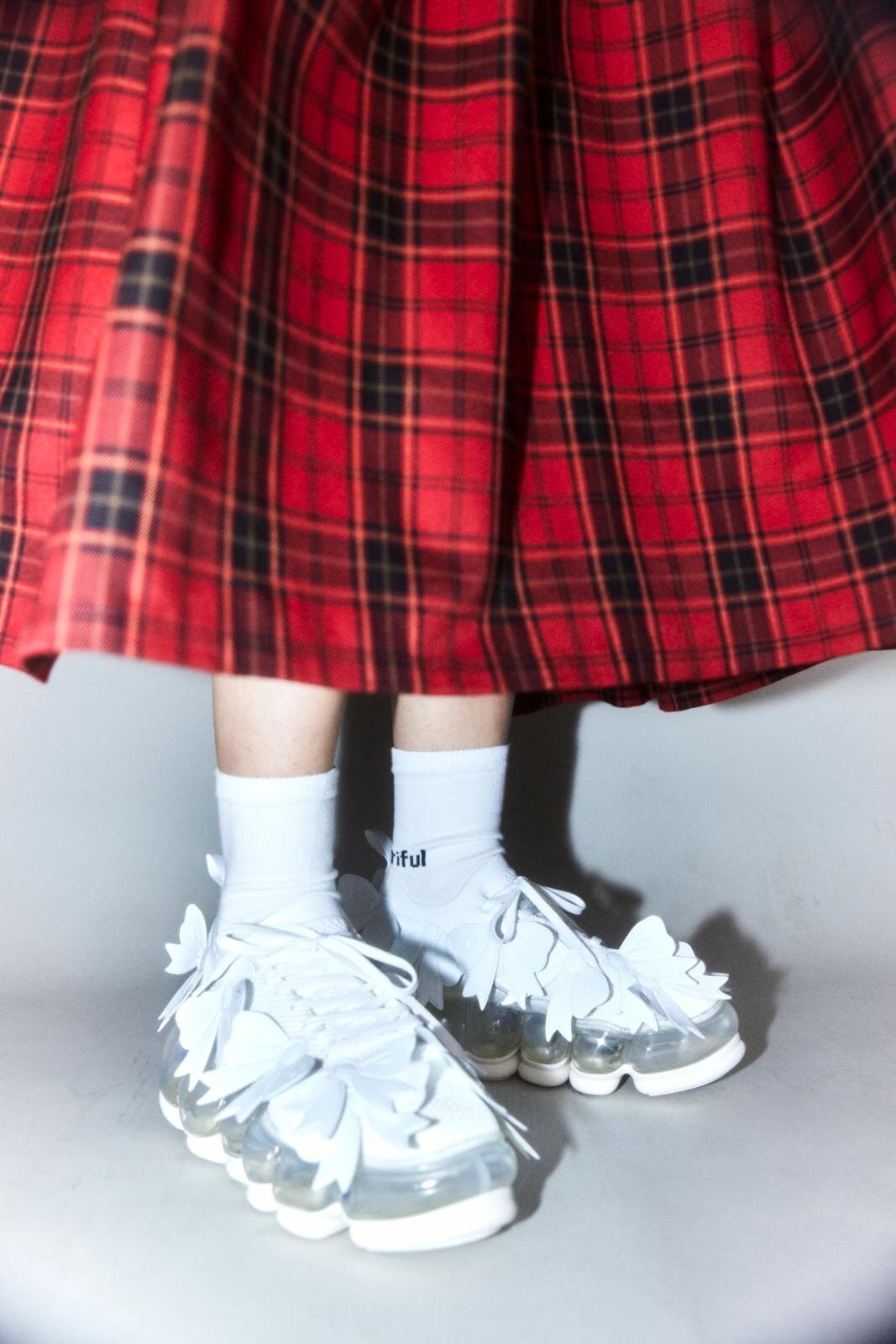 キャンディ ストリッパー“リボンだらけの”ぷっくり厚底スニーカー