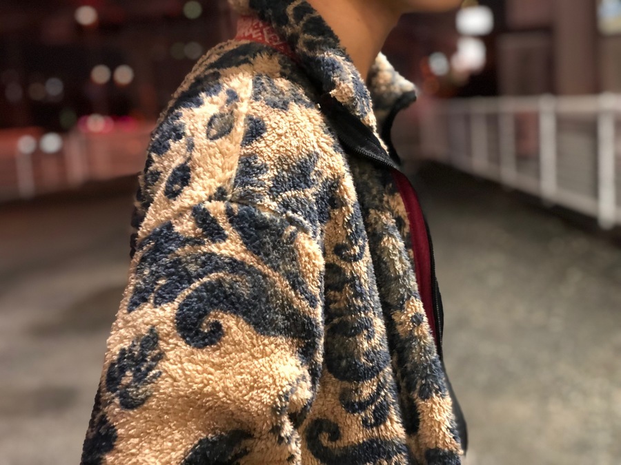 KAPITAL/キャピタル】よりダマスク柄フリースZIPブルゾン入荷です