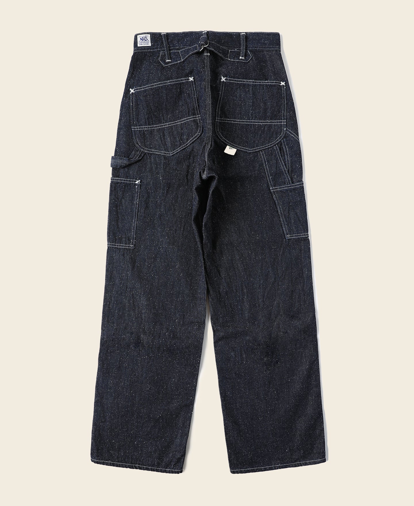 1930s Slub Pearl Yarn Indigo Denim Work Carpenter Pants | Bronson