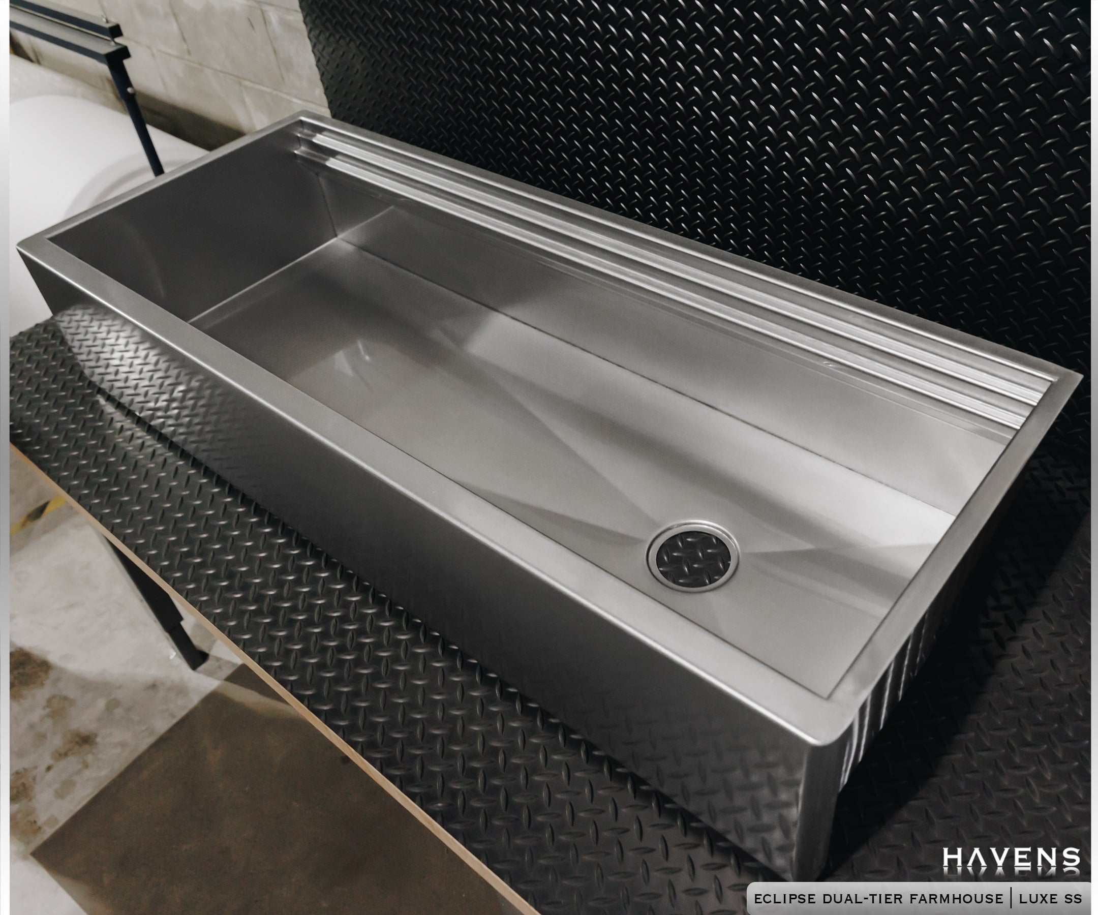 Eclipse Farmhouse Sink - USA Made Stainless Steel - Havens