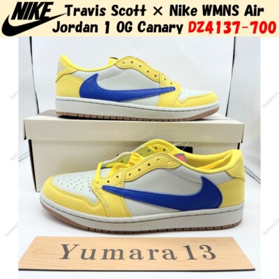 Travis Scott × Nike WMNS Air Jordan 1 OG Canary DZ4137-700 Women's