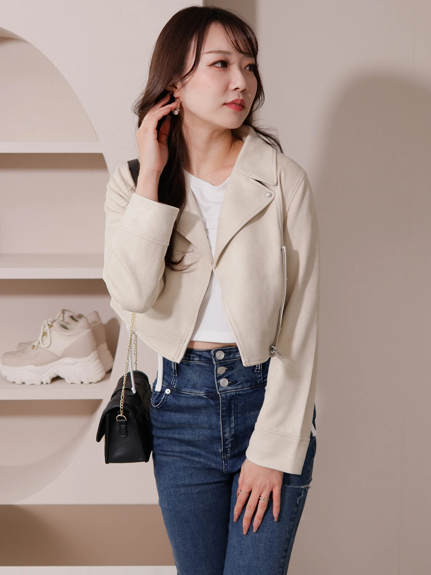 LIP SERVICE（リップサービス）｜ スエードショートライダース