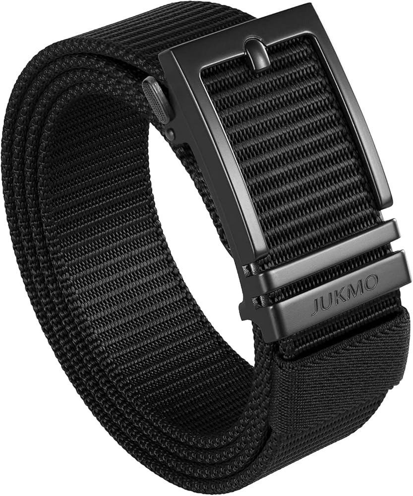 Amazon.com: JUKMO Ratchet Belt for Men, Nylon Web Tactical Belt