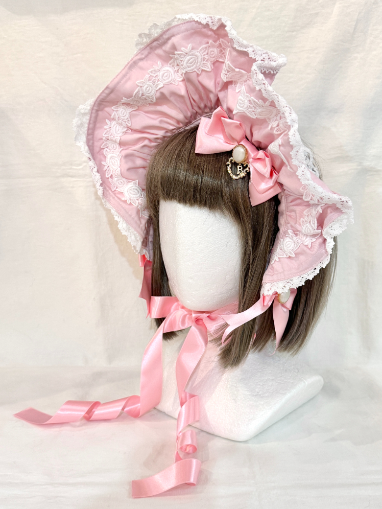 BABY,THE STARS SHINE BRIGHT Rose Lace Rococo ボンネット - BELSEL