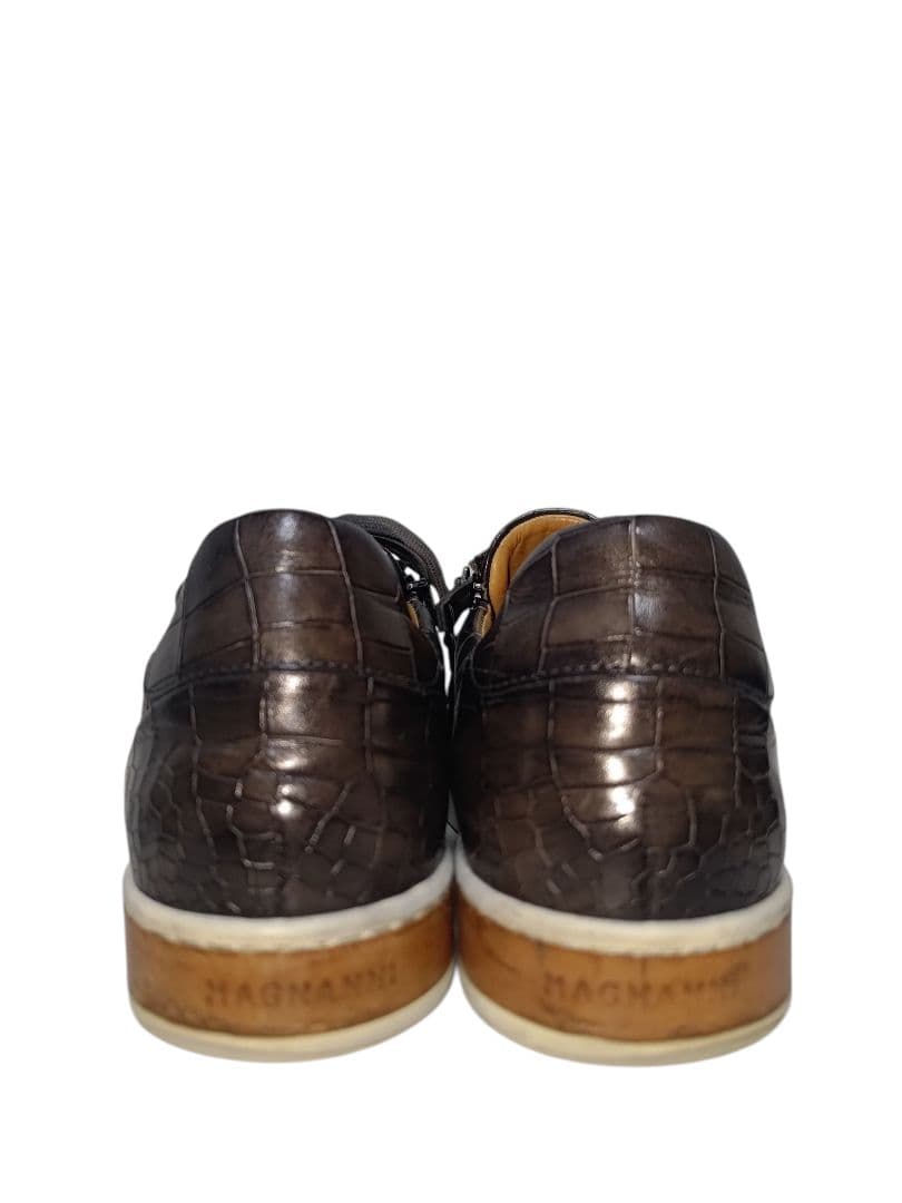 MAGNANNIマグナーニ レザースニーカー サイトジップ スペイン製 EU40