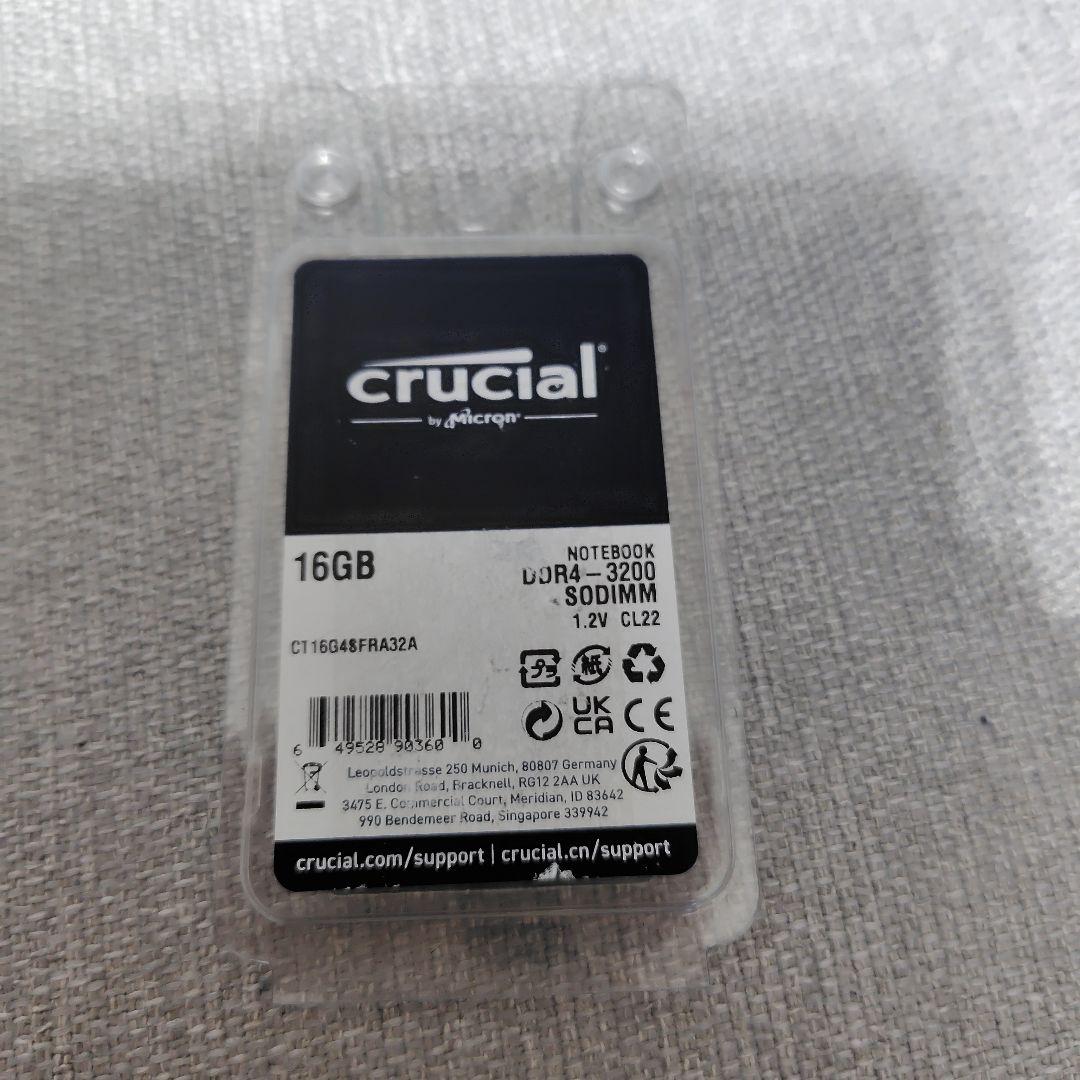 【新品】crucial ノートPC用増設メモリ DDR4 3200 16GB crucial（クルーシャル） Crucial DDR4ノートPC用 メモリ 16GB DDR4