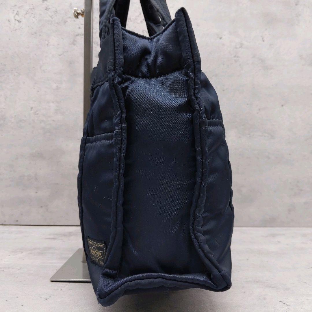 美品・廃盤品】ポーター ミニトートバッグ タンカー スクエア型