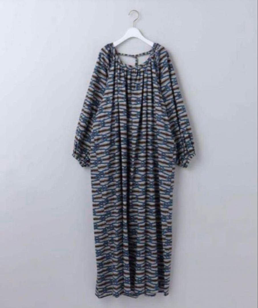 極美品✳︎6 ROKU COTTON BATIK DRESS ワンピースROKU 6＞ cotton