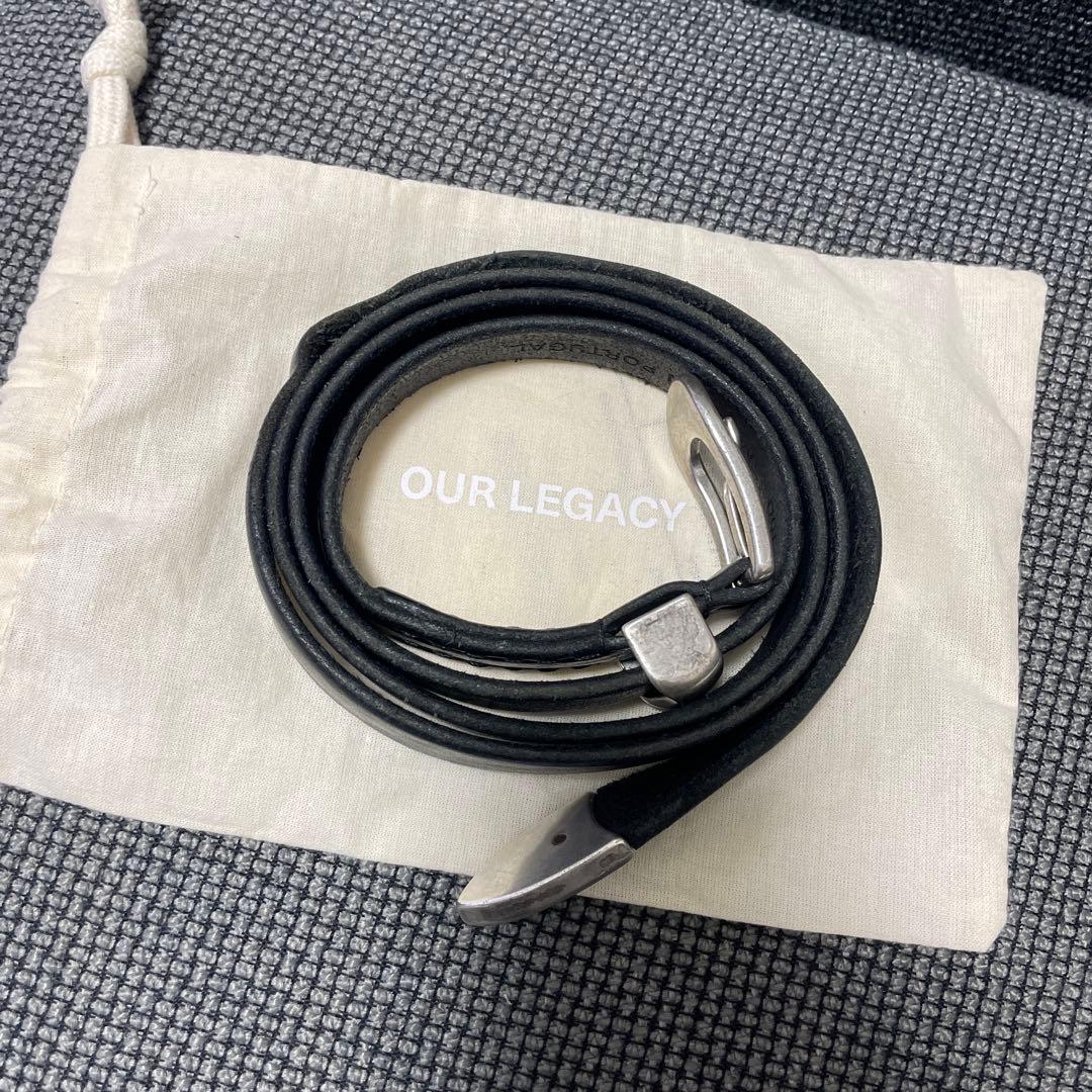 【定価3.9万】OURLEGACY 2CM BELT ブラック100cm OUR LEGACY | BELT 2CM / BLACK LEATHER 2CMレザーベルト – STOCK