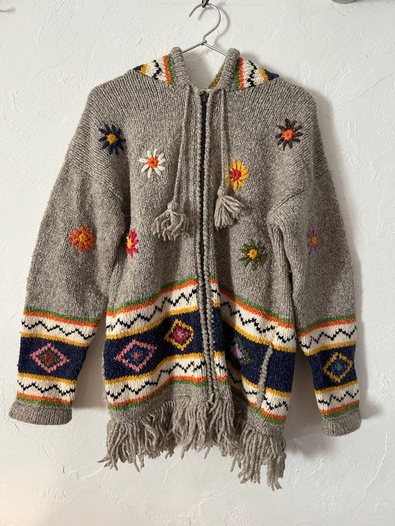 エグアドル　ニット　フードパーカー　itimi toro otoe ファーボリュームフードパーカー | Remind me and forever(リマインド