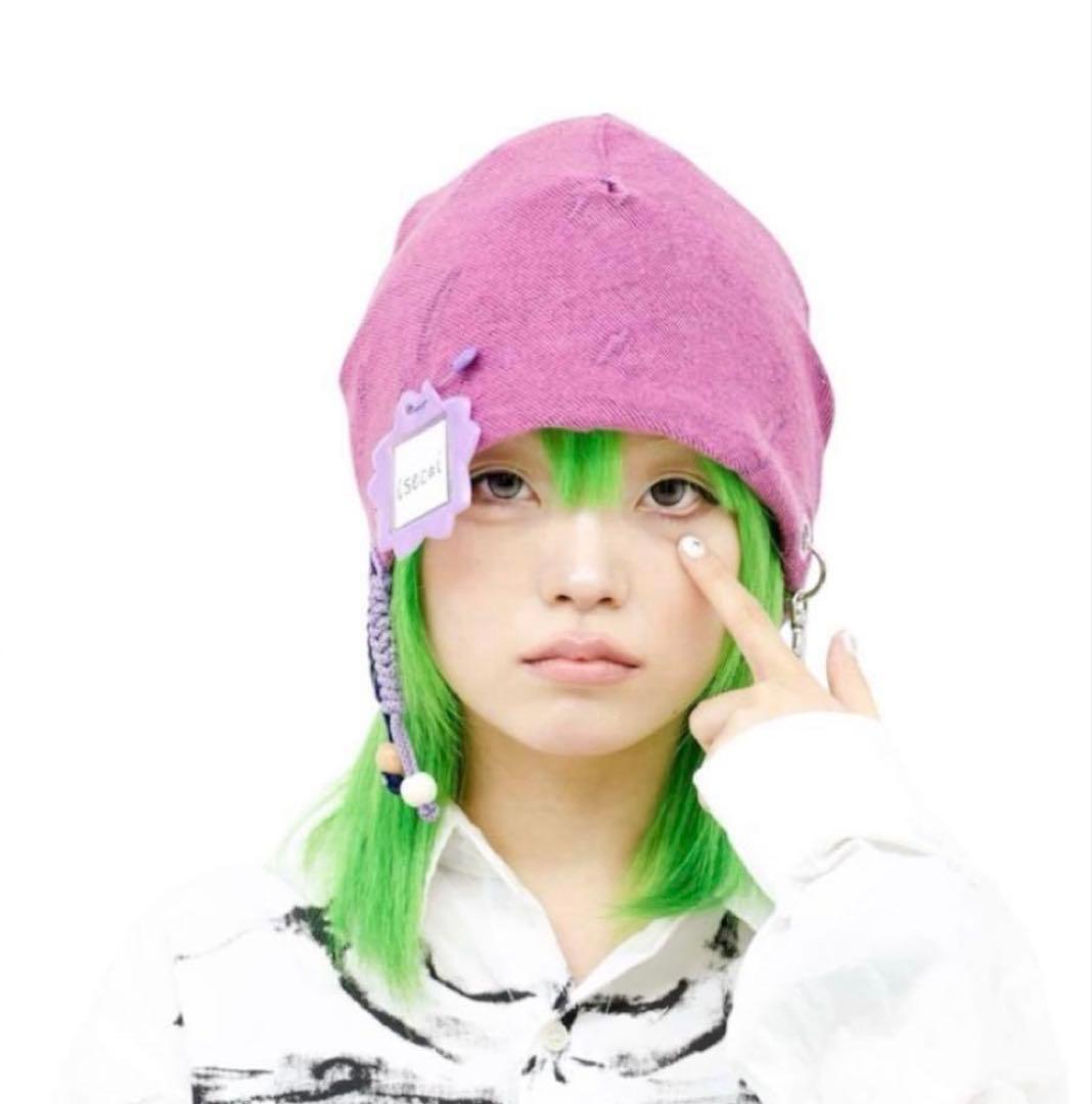 Whimgy Beanie Blue×Pink isecai ビーニー